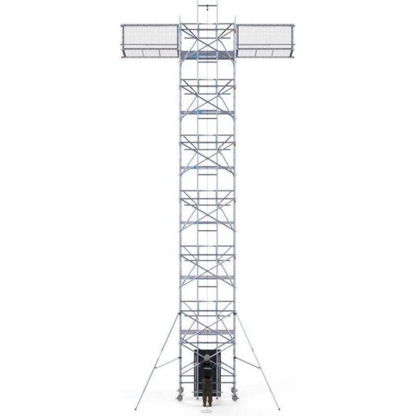 Solar Rolsteiger 135x305x14,2m werkhoogte, inclusief Solar lift, Safeguard dakrandbeveiliging Solar Rolsteiger 135x305x14,2m werkhoogte, inclusief Solar lift, Safeguard dakrandbeveiliging
