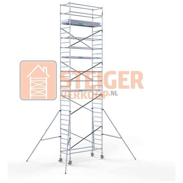 Rolsteiger Standaard 90x250 10,2m werkhoogte carbon vloer Rolsteiger Standaard 90x250 10,2m werkhoogte carbon vloer