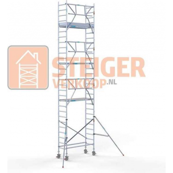 Rolsteiger Standaard 75x190 9,2m werkhoogte carbon vloer + enkele voorloopleuning