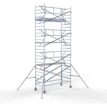 Rolsteiger Standaard 135x305 8,2m werkhoogte carbon vloer + enkele voorloopleuning