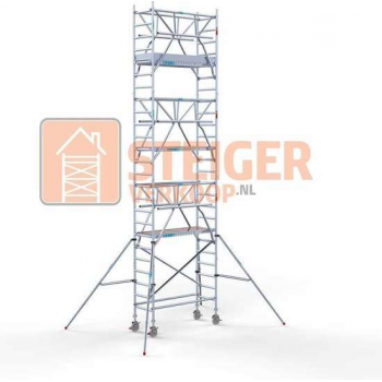 Rolsteiger Standaard 75x190 8,2m werkhoogte + dubbele voorloopleuning