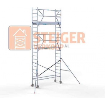 Rolsteiger Standaard 75x250 7,2m werkhoogte carbon vloer + enkele voorloopleuning