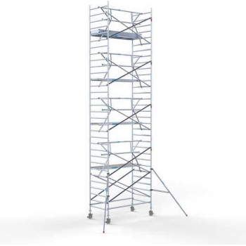 Rolsteiger Standaard 135x250 10,2m werkhoogte carbon vloer + enkele voorloopleuning