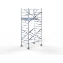 Rolsteiger Standaard 135x190 5,2m werkhoogte carbon vloer + enkele voorloopleuning