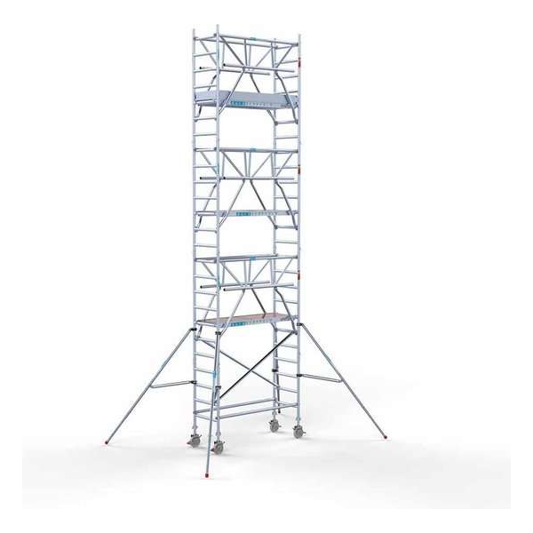 Rolsteiger Standaard 75x190 8,2m werkhoogte carbon vloer + dubbele voorloopleuning Rolsteiger Standaard 75x190 8,2m werkhoogte carbon vloer + dubbele voorloopleuning