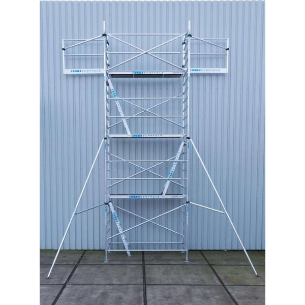 Solar Rolsteiger 135x250x10,2m werkhoogte, inclusief Solar lift, Safeguard dakrandbeveiliging Solar Rolsteiger 135x250x10,2m werkhoogte, inclusief Solar lift, Safeguard dakrandbeveiliging