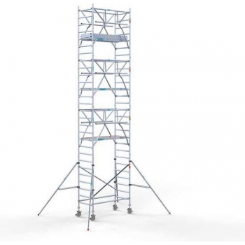 Rolsteiger Standaard 90x190 9,2m werkhoogte carbon vloer + dubbele voorloopleuning