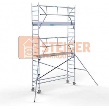 Rolsteiger Standaard 75x305 6,2m werkhoogte carbon vloer + enkele voorloopleuning