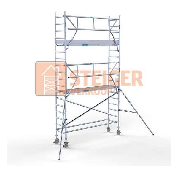 Rolsteiger Standaard 75x305 6,2m werkhoogte carbon vloer + enkele voorloopleuning