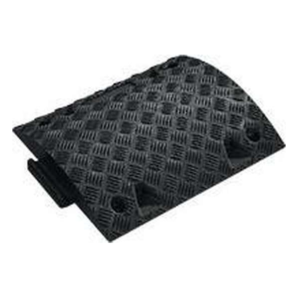 Middeldeel voor Tempo-Stopp-drempel, met verbindingsstuk, geel, pvc 420 x 500 x 50 mm Zwart Middeldeel voor Tempo-Stopp-drempel, met verbindingsstuk, geel, pvc 420 x 500 x 50 mm Zwart