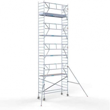 Rolsteiger Standaard 90x305 10,2m werkhoogte carbon vloer + enkele voorloopleuning