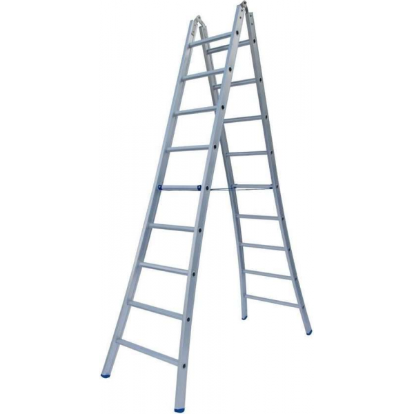 Scharnierladder Type B dubbel uitgebogen 2x10 sporten Scharnierladder Type B dubbel uitgebogen 2x10 sporten
