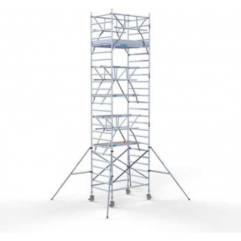 Rolsteiger Standaard 135x190 8,2m werkhoogte carbon vloer + dubbele voorloopleuning