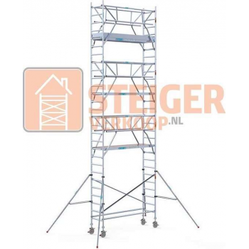 Rolsteiger Standaard 75x250 9,2m werkhoogte + dubbele voorloopleuning