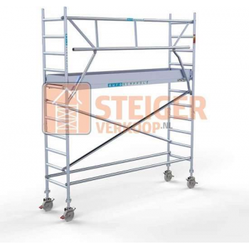 Rolsteiger Standaard 75x305 4,2m werkhoogte carbon vloer + enkele voorloopleuning