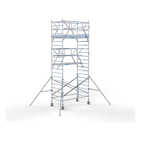 Rolsteiger Standaard 135x250 7,2m werkhoogte carbon vloer + dubbele voorloopleuning Rolsteiger Standaard 135x250 7,2m werkhoogte carbon vloer + dubbele voorloopleuning