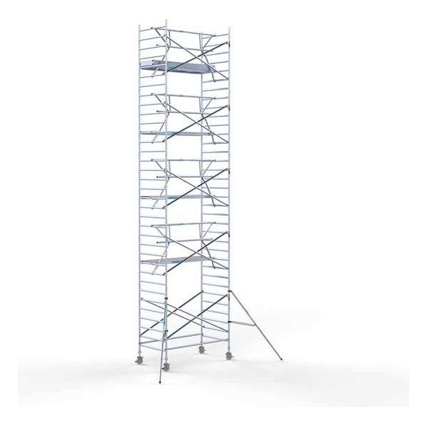 Rolsteiger Standaard 135x250 11,2m werkhoogte + enkele voorloopleuning Rolsteiger Standaard 135x250 11,2m werkhoogte + enkele voorloopleuning