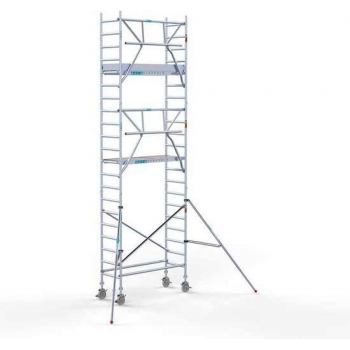 Rolsteiger Standaard 75x190 7,2m werkhoogte carbon vloer + enkele voorloopleuning