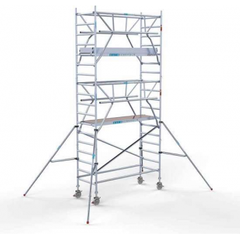 Rolsteiger Standaard 90x250 6,2m werkhoogte carbon vloer + dubbele voorloopleuning