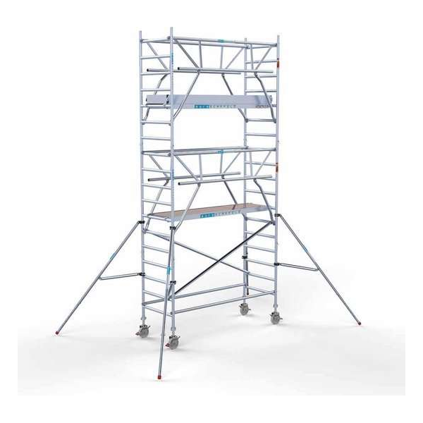Rolsteiger Standaard 90x250 6,2m werkhoogte carbon vloer + dubbele voorloopleuning Rolsteiger Standaard 90x250 6,2m werkhoogte carbon vloer + dubbele voorloopleuning