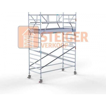 Rolsteiger Standaard 135x305 5,2m werkhoogte carbon vloer + dubbele voorloopleuning