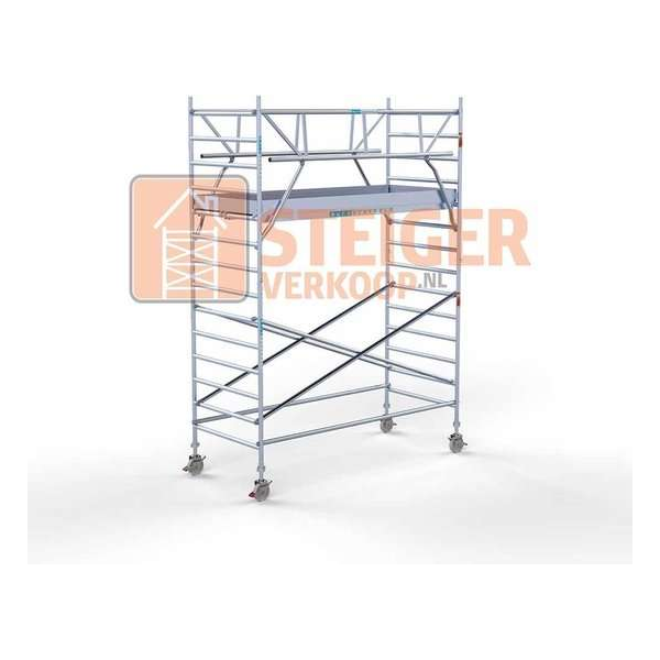 Rolsteiger Standaard 135x305 5,2m werkhoogte carbon vloer + dubbele voorloopleuning