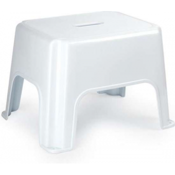 3x stuks witte keukenkrukjes/opstapjes 40 x 30 x 28 cm - Keuken/badkamer/kasten opstap verhoging krukjes/opstapjes
