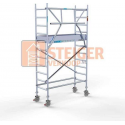 Rolsteiger Standaard 75x190 4,2m werkhoogte carbon vloer + enkele voorloopleuning