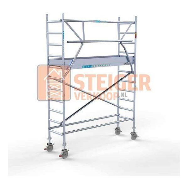 Rolsteiger Standaard 75x250 4,2m werkhoogte carbon vloer + enkele voorloopleuning