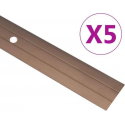 vidaXL Vloerprofielen 5 st 90 cm aluminium bruin