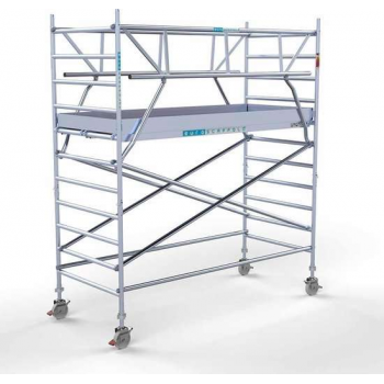 Rolsteiger Standaard 135x305 4,2m werkhoogte + dubbele voorloopleuning