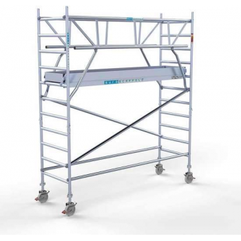 Rolsteiger Standaard 90x305 4,2m werkhoogte carbon vloer + dubbele voorloopleuning
