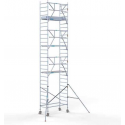 Rolsteiger Standaard 90x190 9,2m werkhoogte carbon vloer + enkele voorloopleuning