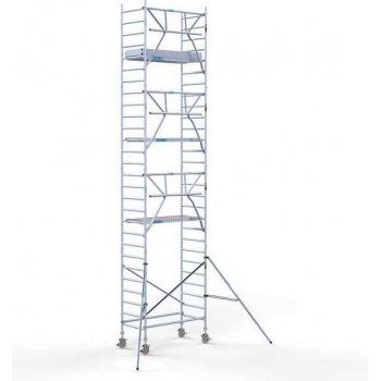 Rolsteiger Standaard 90x190 9,2m werkhoogte carbon vloer + enkele voorloopleuning