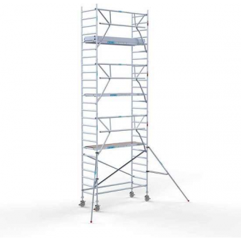 Rolsteiger Standaard 90x250 8,2m werkhoogte carbon vloer + enkelzijdig voorloopleuning