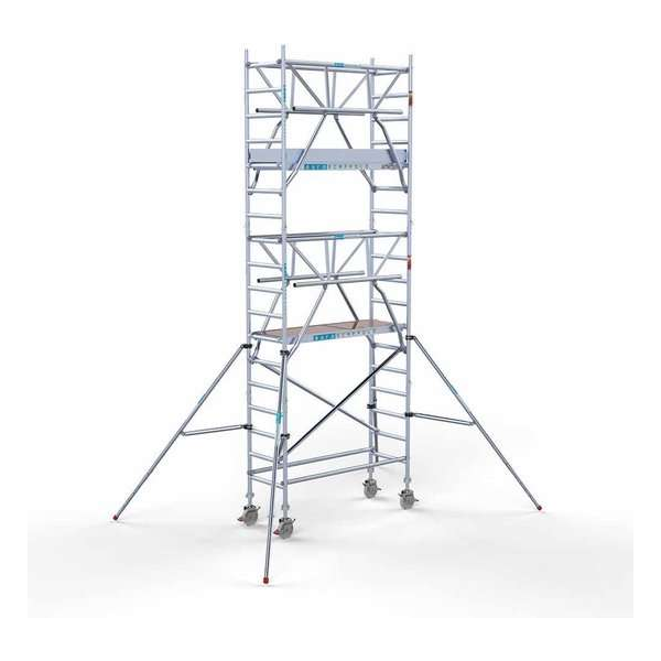 Rolsteiger Standaard 75x190 6,2m werkhoogte + dubbele voorloopleuning Rolsteiger Standaard 75x190 6,2m werkhoogte + dubbele voorloopleuning