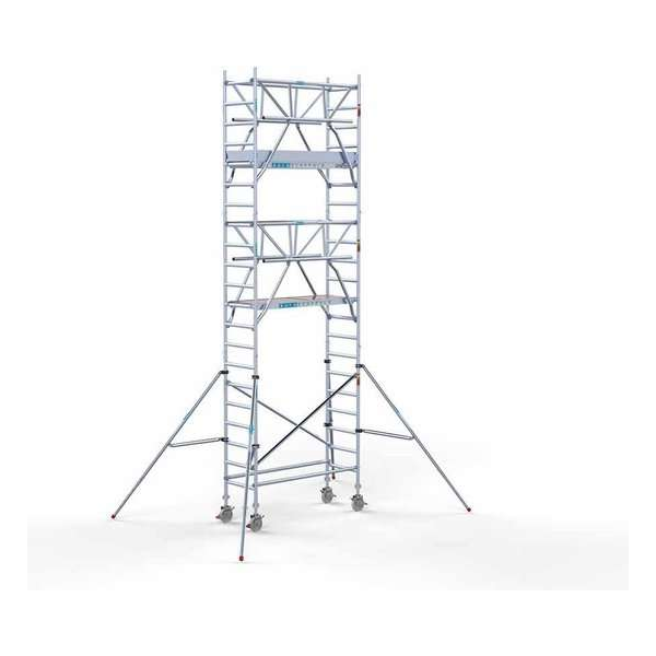 Rolsteiger Standaard 75x190 7,2m werkhoogte carbon vloer + dubbele voorloopleuning Rolsteiger Standaard 75x190 7,2m werkhoogte carbon vloer + dubbele voorloopleuning