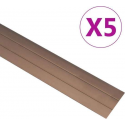 vidaXL Vloerprofielen 5 st 90 cm aluminium bruin