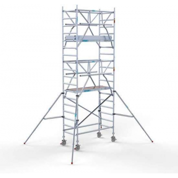 Rolsteiger Standaard 90x190 6,2m werkhoogte carbon vloer + dubbele voorloopleuning