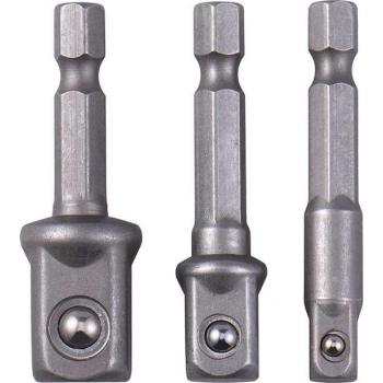 3-Delige Bitadapter Boormachine - HEX Aansluiting - (1/2") (3/8") (1/4")