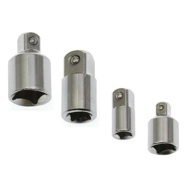 Hofftech Dop Verloop Adapter 1/2 "+ 3/8" + 1/4 " (4 Delig) Hofftech Dop Verloop Adapter 1/2 "+ 3/8" + 1/4 " (4 Delig)