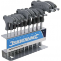 Silverline Torx Sleutels CrV met T-Handvat - T9 t/m T50
