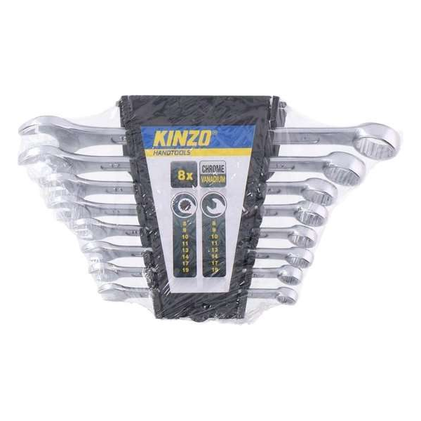 8 delige Ringsleutel Set - Steeksleutel Set - 8 delig - 8 mm - 19 mm 8 delige Ringsleutel Set - Steeksleutel Set - 8 delig - 8 mm - 19 mm