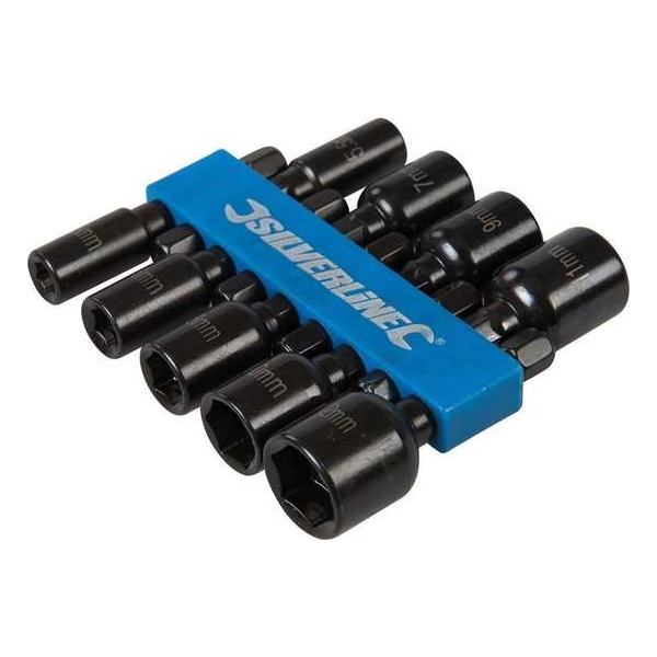 Silverline 855189 9 Delige magnetische dopsleutel set Silverline 855189 9 Delige magnetische dopsleutel set