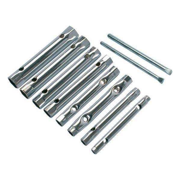 Pijpsleutelset met 2 Wringstaven - 6-22 mm - 10-delig Pijpsleutelset met 2 Wringstaven - 6-22 mm - 10-delig
