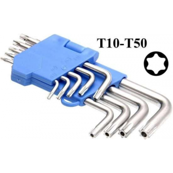 Torx 9-delige sleutelset / schroevendraaier set met houder - gereedschapset voor thuis - Torx sleutelset