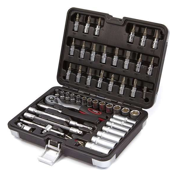 53 Delige 1/4" Doppenset inclusief Lange Doppen 53 Delige 1/4" Doppenset inclusief Lange Doppen