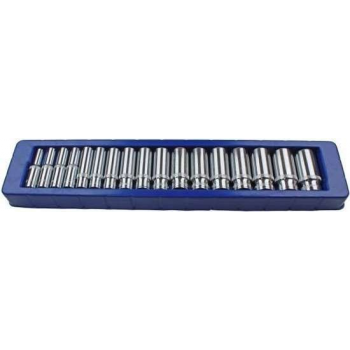Doppenset diep 6-kant 3/8" 8-24 mm 17-delig