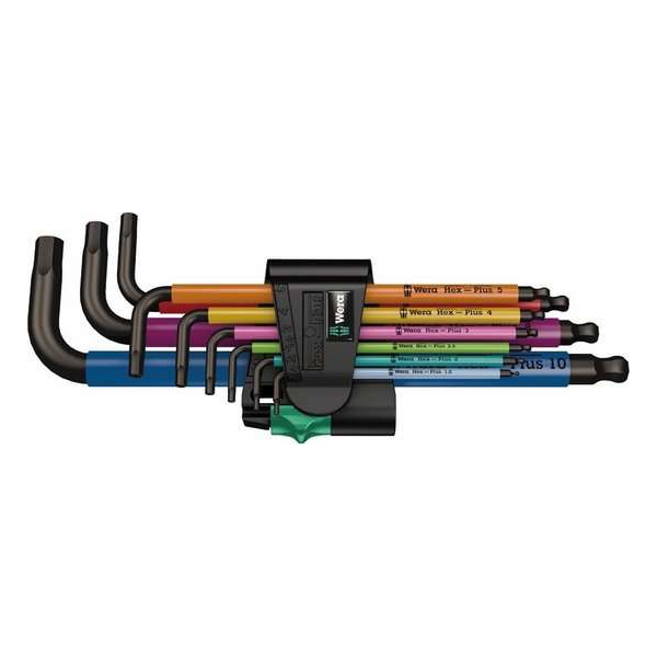 Wera 05022089001 9-delige Multicolour Inbussleutelset - 1,5-10mm Wera 05022089001 9-delige Multicolour Inbussleutelset - 1,5-10mm