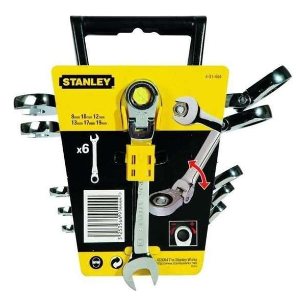 Stanley Ring/Steeksleutelset Met Verstelbare Ratelring Stanley Ring/Steeksleutelset Met Verstelbare Ratelring